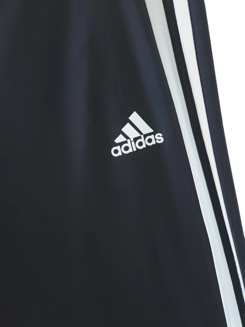 Adidas Kids Girl Black Track Leggings with White Side Stripes Large Size 14 KIDS